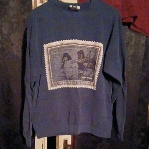 Lee Blue Graphic Crewneck Sweater